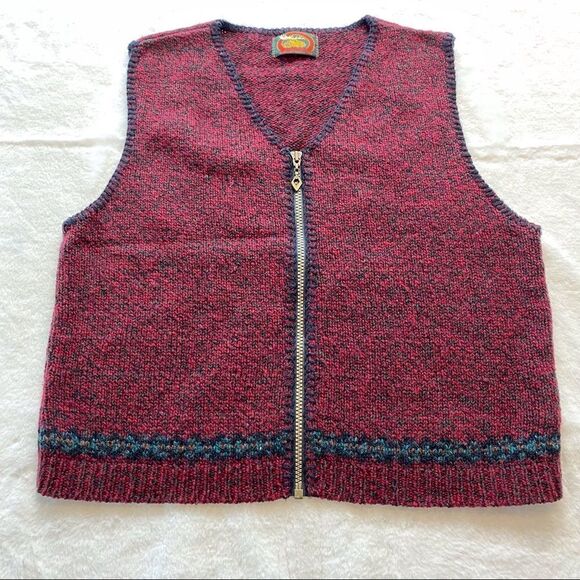 Alps Women’s Wool Blend Knit Vest Size Medium - Picture 1 of 7